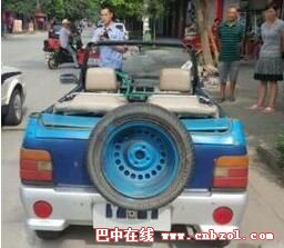 成都少数民族酒店设计公司网讯：300元买作废奥拓改成敞篷车
